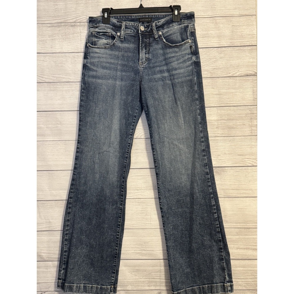 Silver Jeans Co Women's Bootcut Jeans Size 30 Long Medium Wash Stretch Denim